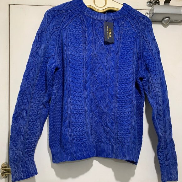 NEW POLO RALPH LAUREN CHUNKY KNITTED SWEATERS  SIZE XXL - Picture 13 of 15